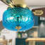 Ventilateur de plafond intérieur iridescent bleu et doré à DEL 42 po avec télécommande Bergen