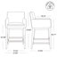 Tabouret de comptoir avec accoudoirs Bethea-107095731