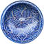 Assiette décorative en céramique mauresque en bleu / blanc antique