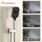 Rainier 4-Function 20 Inch Wall Mounted Rectangular Rainfall Thermostatic Shower System With 6 Body Jets-88543386