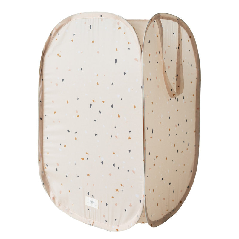 3 Sprouts Recycled Pop-up Hamper/terrazzo/beige