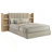 Merritt Light Oak Bookcase Storage Queen Bed