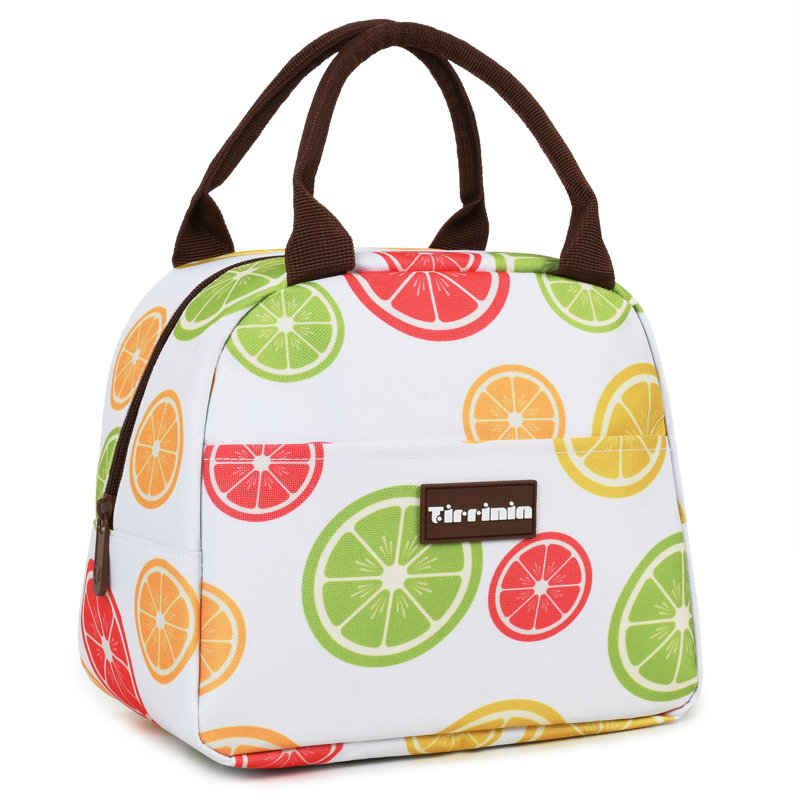 Tirrinia, sac fourre-tout isolé, boîte à lunch étanche, Citron blanc