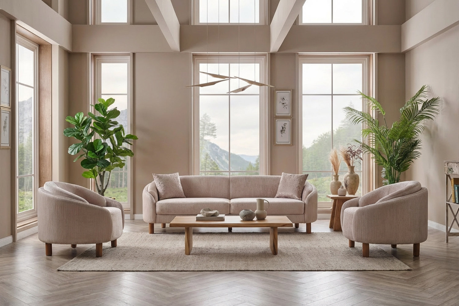 Everly Quinn Sauu 3 - Piece Living Room Set | Wayfair