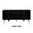 NTC Veil Sideboard Drawers Buffet Cabinet with Groove Design and Metal Legs, Storage Cabinet for Living Room, Dining Room, and Entryway, Effortless Assembly-440008646-453386500