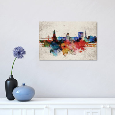 Charleston Abstract - Wrapped Canvas Print