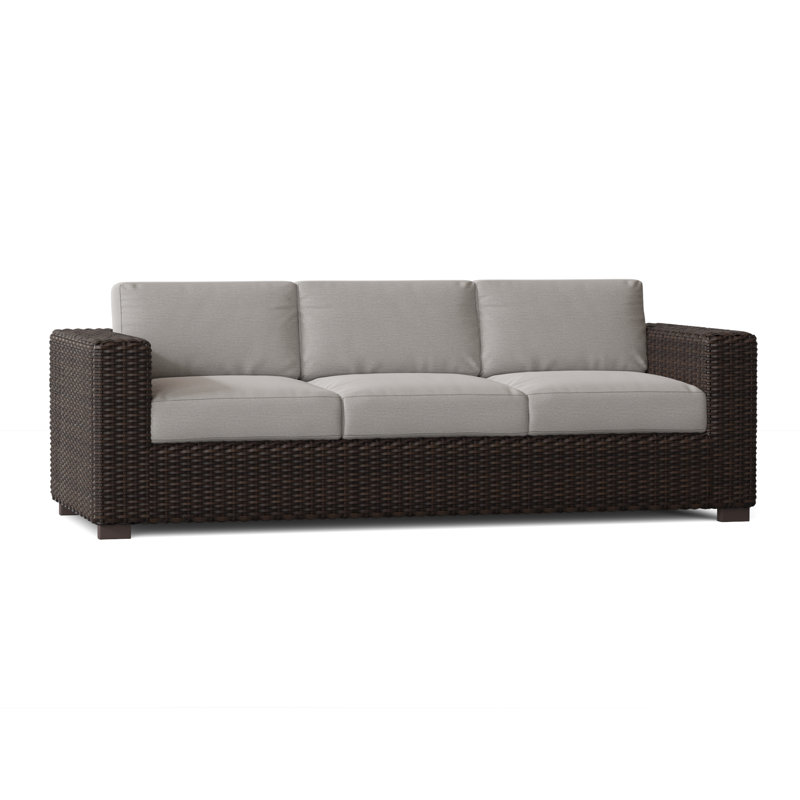 Canapé de patio avec coussins de 93 po de large Montecito, Impact Vapor gris Sunbrella®