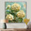 Décoration florale rétro hortensia beige rétro II - Hortensia