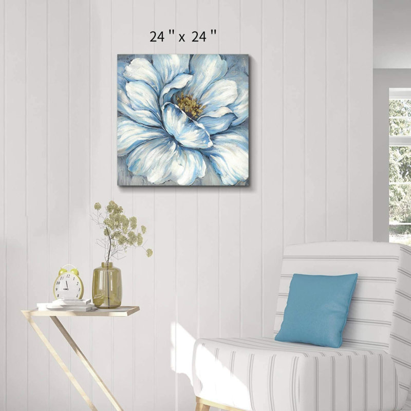 Art mural sur toile 16 "x 16" Artful Flower Blooms
