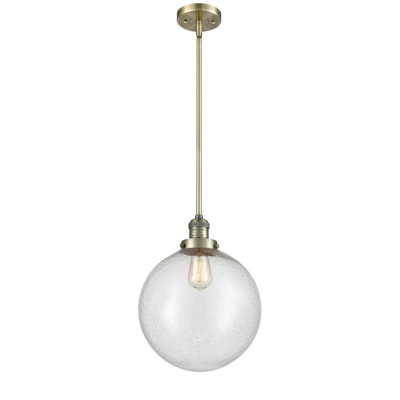 Luminaire suspendu sphère simple à 1 lumière Clermont