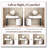 Modern Minimalist Dressing Table with Detachable Mirror and Rotatable Side Cabinet Makeup table