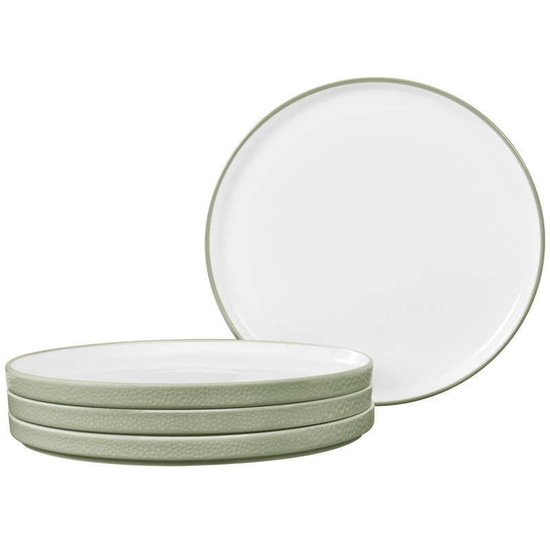 Assiettes plates Noritake Colortex Stone Stax, 9 3/4 po, Sauge