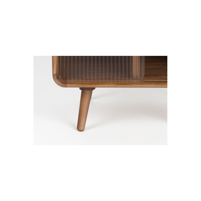 Nightstand Solid Wood Nightstand, Walnut
