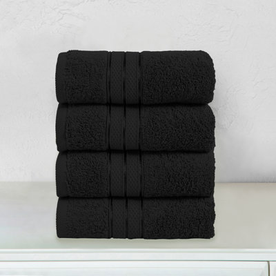 Elegant Comfort 100% Turkish Cotton 4-Piece Towel Set – Ultra Soft, Highly Absorbent, Quick Dry Bathroom Towels