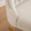 Banc en velours pour causeuse double, sièges de cuisine et de salle à manger, banc capitonné à 2 places avec boutons faits à la main, dossier à oreilles, pieds en acier plaqué or, beige-122968090-123030177