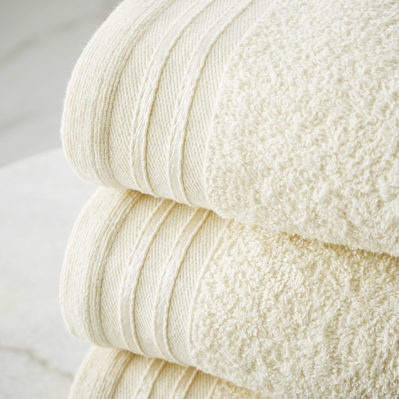 4pk Wilsford Bath Sheet 75x135, Cream