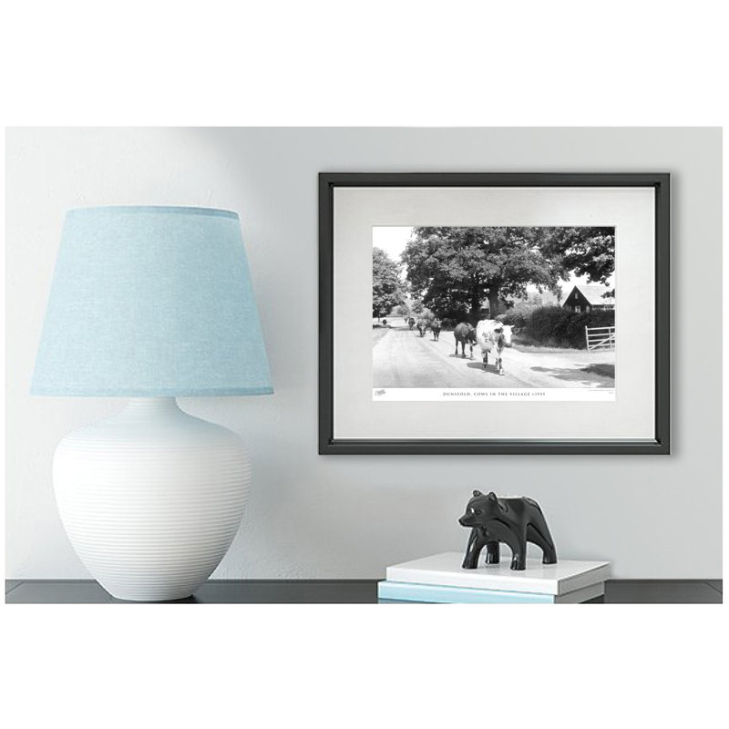 Dunsfold, Cows In The Village C1955 by Francis Frith - Single Picture Frame Print, 28cm H x 36cm W x 2.3cm D