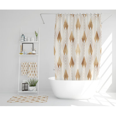 Nastasia Polyester Shower Curtain Set