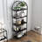71" Arched 5-Tier Bookshelf with Metal Frame, Tall Industrial Display Shelf for Living Room, Bedroom, or Home Office-820560250