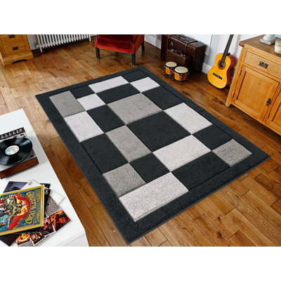 Aralin Chequered Area Rug