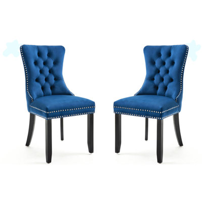 Ensemble de 2 chaises de salle à manger rembourrées à dossier capitonné Dorchester