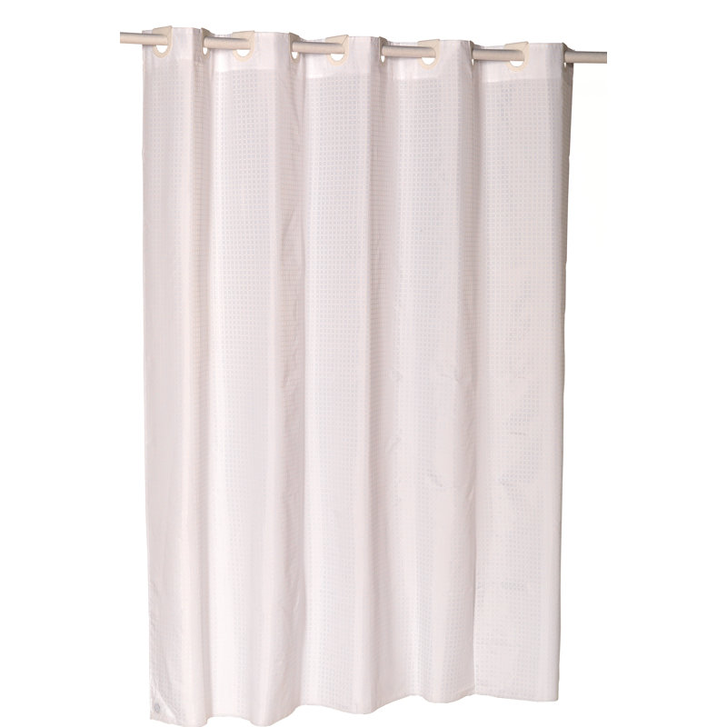 EZ-ON® Shower Curtain, White