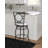 Vinciguerra Swivel Upholstered Adjustable Height Counter Stool with Metal Frame