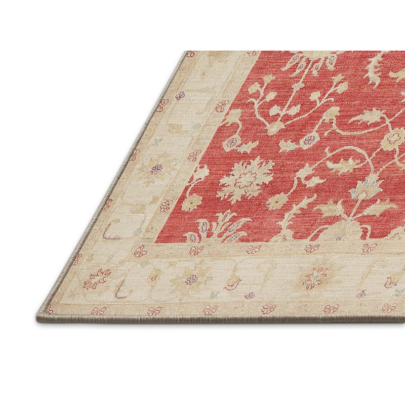 Tapis traditionnel beige / brun, Rectangle 6 pi x 9 pi