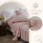 Ensemble de draps 100% coton Draps de lit à volants-115357258-115357259