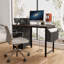 Bureau avec prise de courant, 2 supports pour écran, 2 tiroirs, poche latérale-1910771607-1886128640