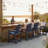 Outdoor HDPE Adirondack Chair Set of 4, Patio Bar Stools-328713557
