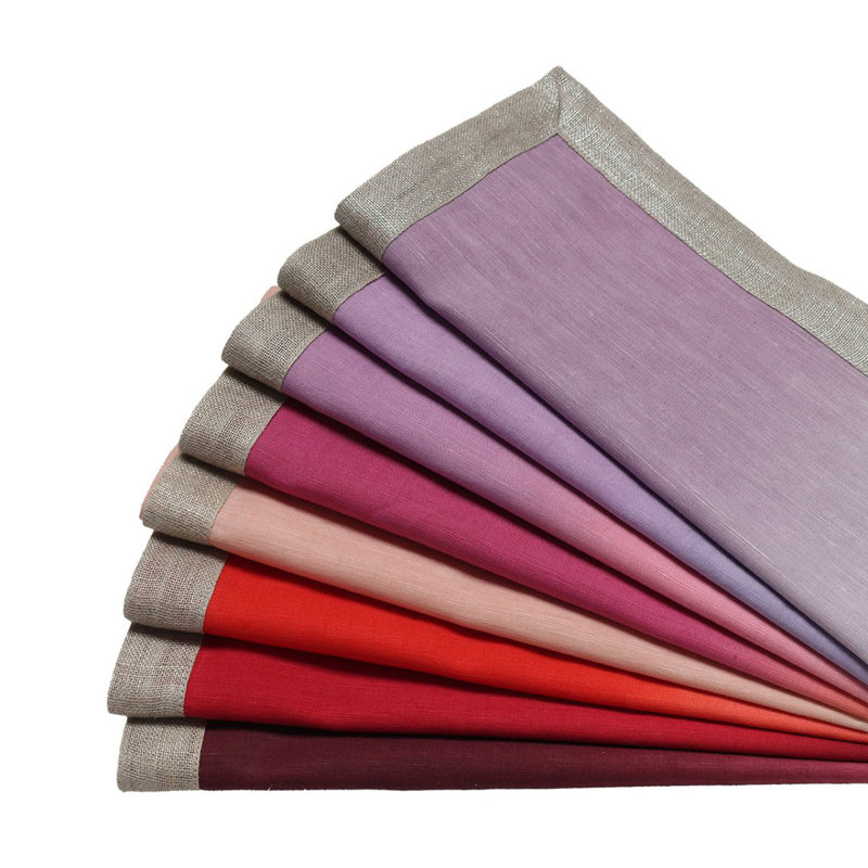 Dip Dye Linen Napkin, Lilac/Periwinkle
