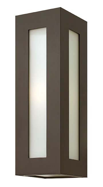 Dorian 1 - Bulb Outdoor Flush Mount, Bronze, 12.25" H x 4" W x 6.75" D, E26/Medium (Standard)