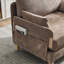Fauteuil inclinable pliable, canapé-lit convertible 3-en-1, décor Mid-Century moderne, convient aux petits espaces, avec trois coussins, peut être placé dans la chambre d'étude de la chambre-205809746