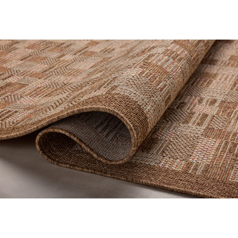 Tapis châtaigne / fiesta Kanessa, Rectangle 3 pi 9 po x 5 pi 9 po