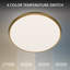 Parthenon 10" Dimmable LED Flush Mount With Built In Color Temperature Adjustability Switch From 2700K/3000K/3500K/4000K-1781832483-1781832484-1781832487