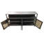Media Console with Glass Doors, 67x16x35