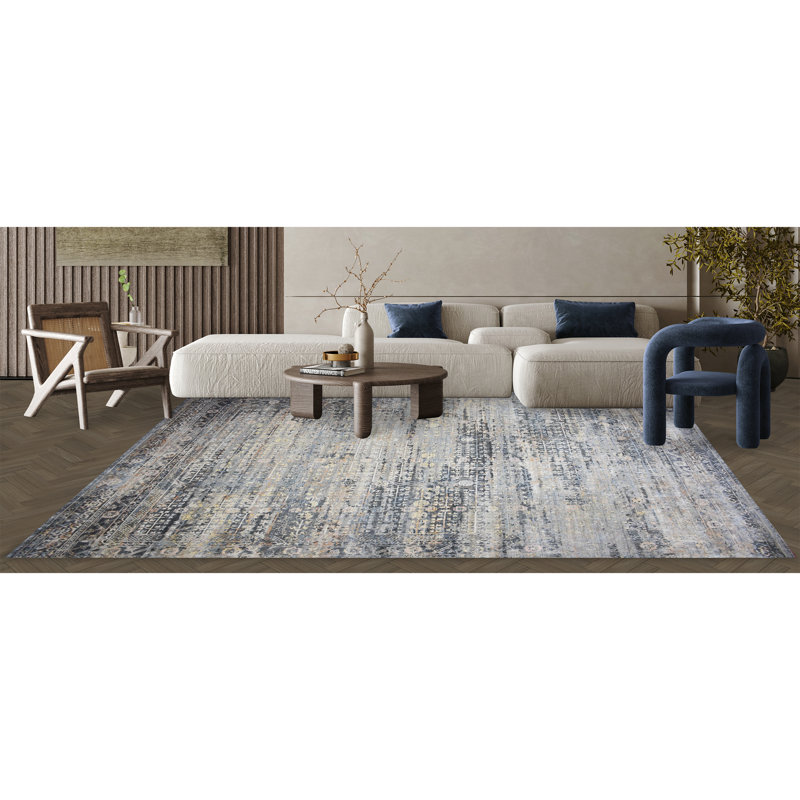 Abstract Area Rug, Rectangle 8' x 10'