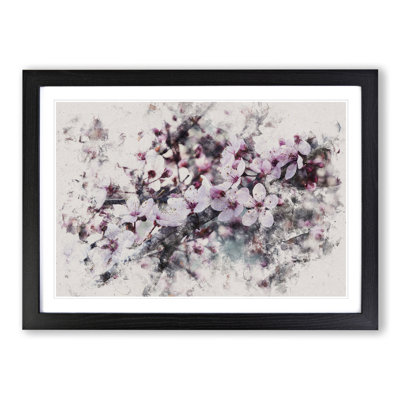 Pink Cherry Blossom Flowers Vol.8 - Picture Frame Graphic Art
