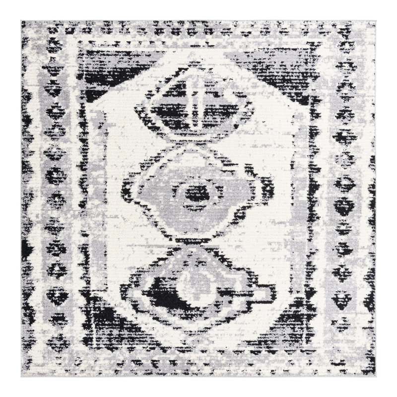 Ithalia Oriental Indoor Rug, Square 7'10"