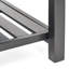 Table basse avec repose-pieds avec rangement, repose-pieds carré avec rangement et support inférieur, table basse avec repose-pieds capitonné et rembourré