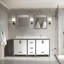Meuble-lavabo double l 80 po x P 22 po avec plateau blanc et miroirs 30 po Ziva-664690811-586522023