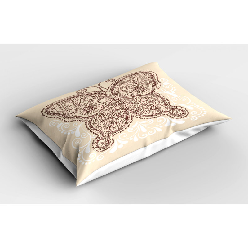 Flowers Polyester Paisley Sham Set, Twin