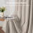 Pinch Pleated 100% Blackout Curtains Linen Blend Drapes with 20 Hooks Curtains for Living Room and Bedroom （Set of 2）-1043094989-1043094988