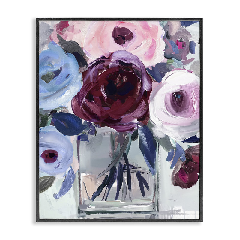 Giclée encadrée par Wine & Wedgewood, conception par Annabelle Hall, H 20 po x l 16 po, Giclée encadrée noir minuit