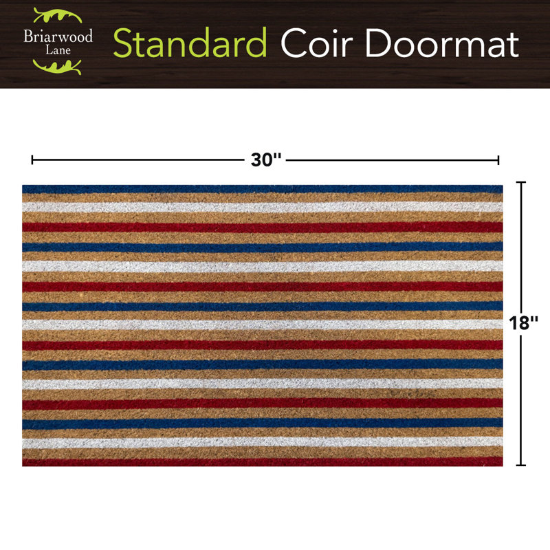 American Stripes Coir Doormat