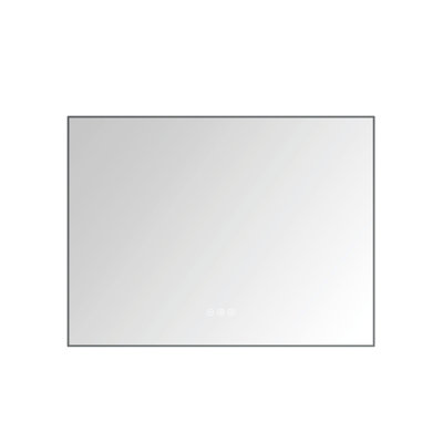 Miroir de salle de bain 48 po x 36 po à DEL avec rétro-éclairage et fixation murale