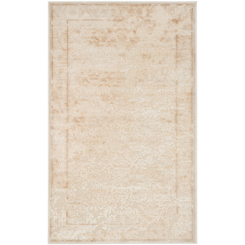 Ellicott Oriental White Area Rug, Rectangle 2'7" x 4'