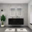 Ensemble de meuble-lavabo double mural 60 po Castin-457868108
