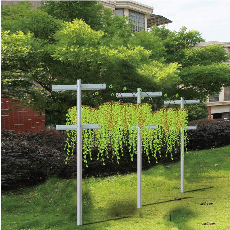 Oaklei 7'' H x 3'' W Wood Stright Trellis